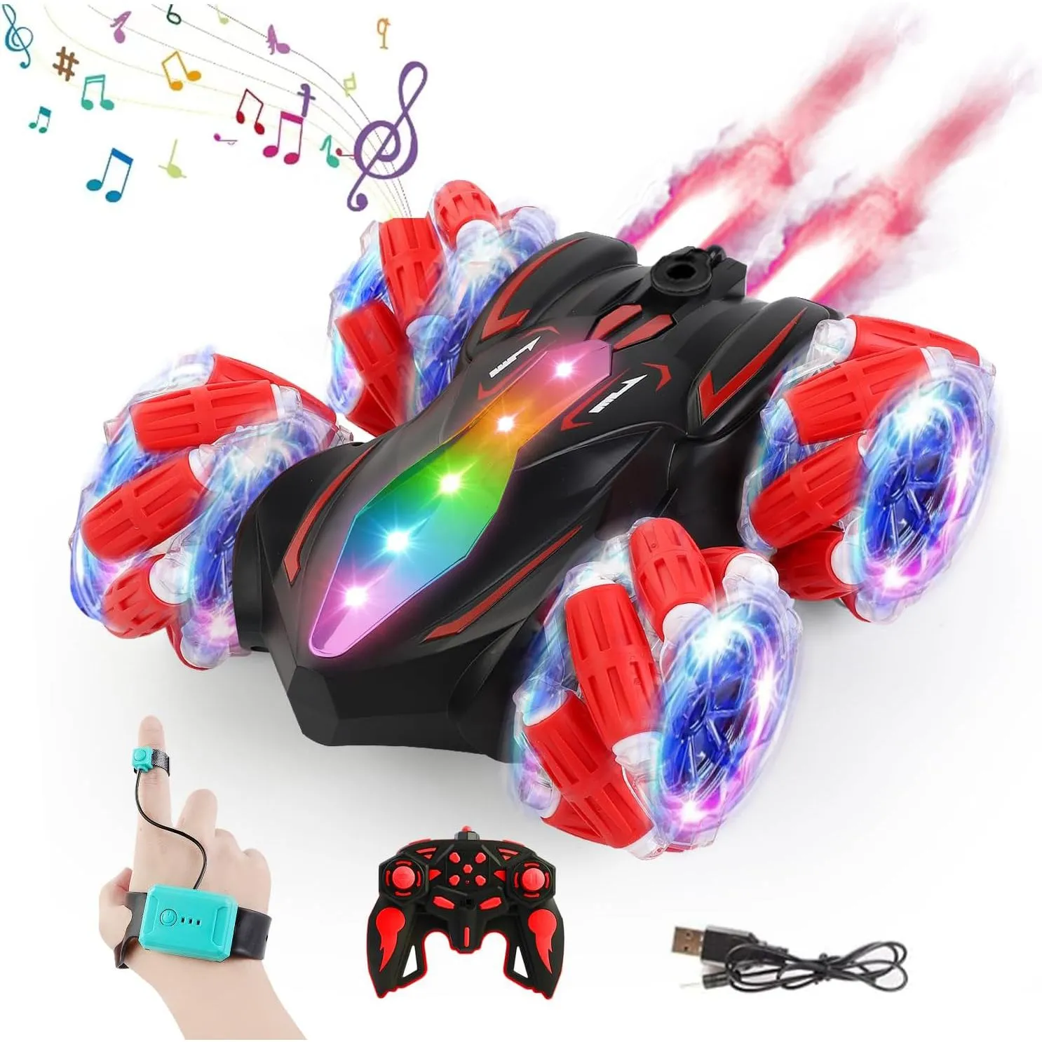Best Gifts 2025 Upgraded Gesture Sensing Remote Control Stunt Car With Best Gifts 2025 Upgraded Gesture Sensing Remote Control Stunt Car With